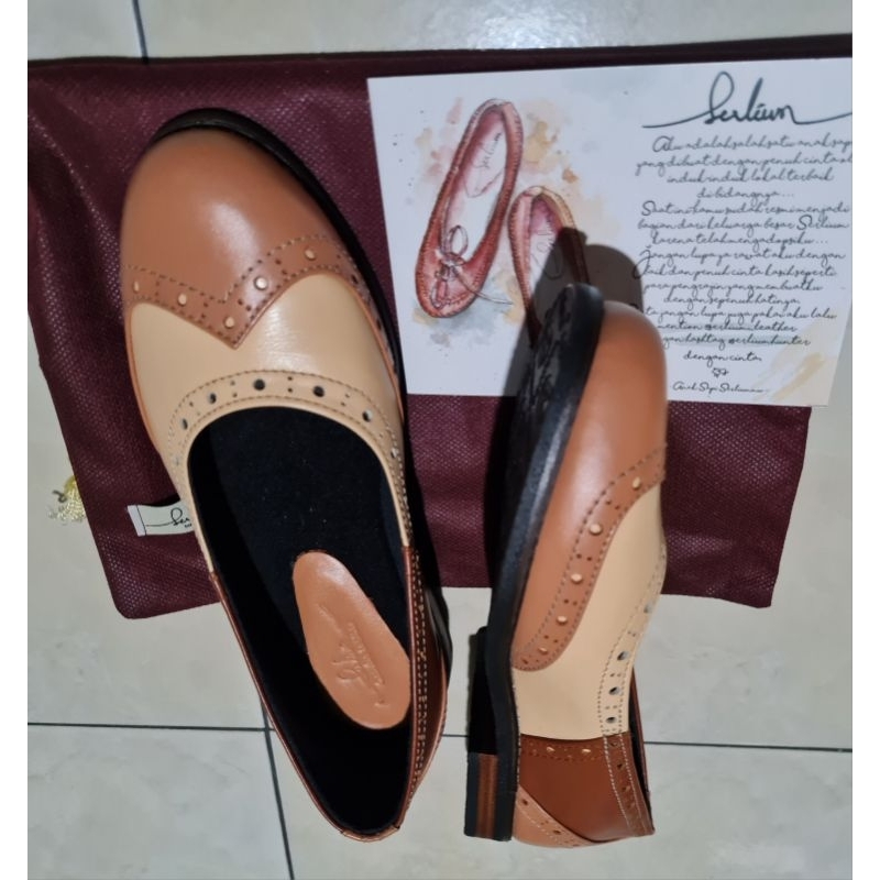 SEPATU SERLIUM/SEPATU KULIT WANITA/SEPATU BAGUS/SRPATU MIHO