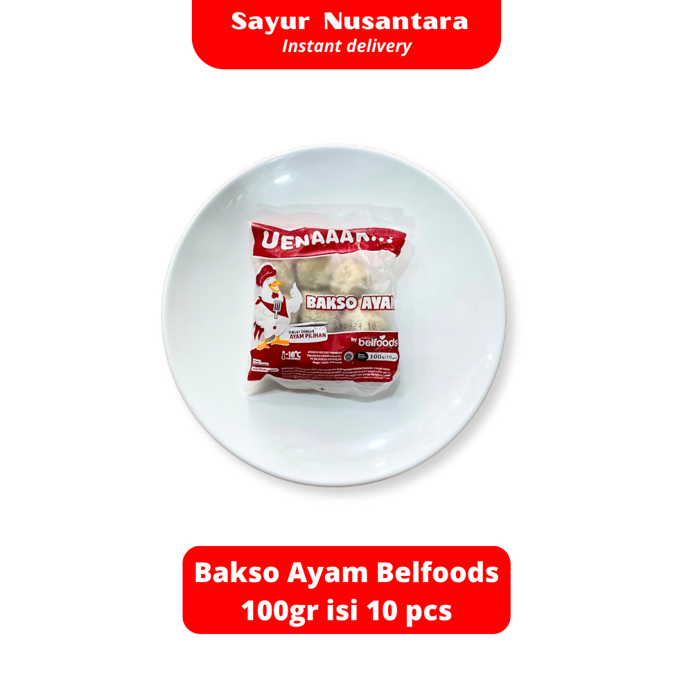 

Bakso Ayam Belfoods 100gr isi 10 pcs - Sayur Nusantara