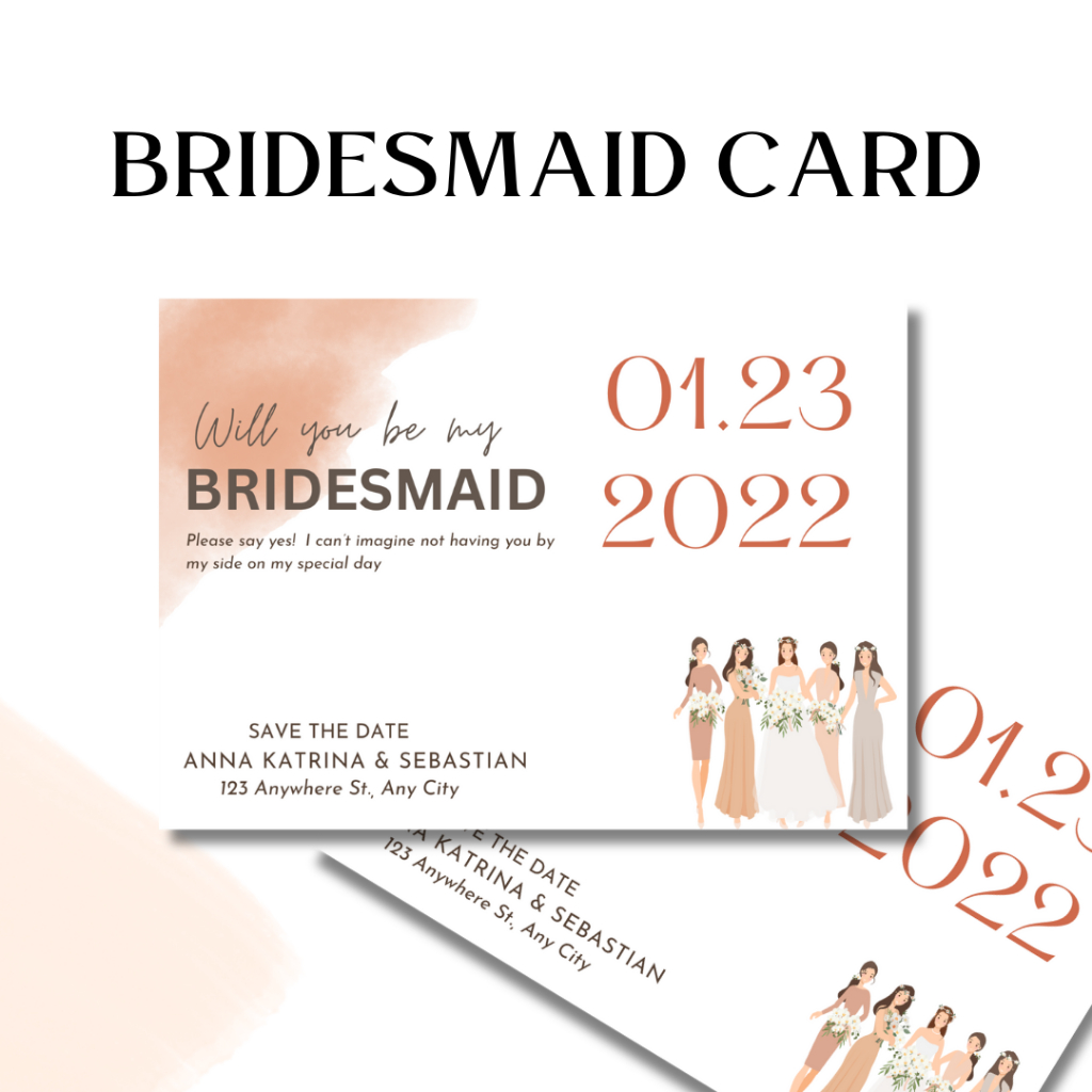 KARTU BRIDESMAID | BRIDESMAID CARD