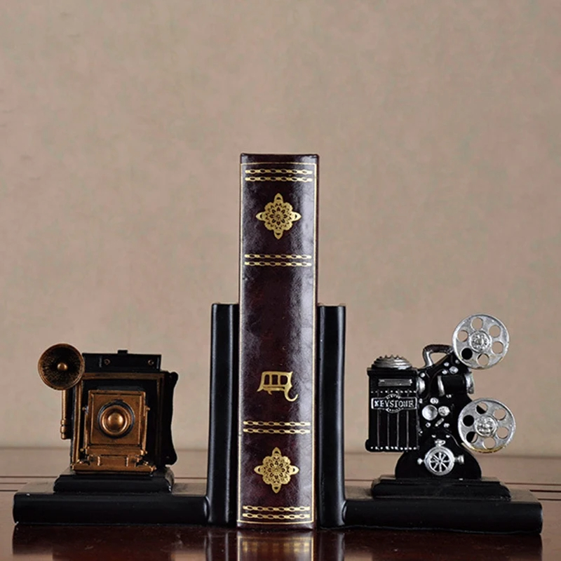 

Penyangga Buku Model Kamera / Antique Camera Bookend Set EB Home 2683