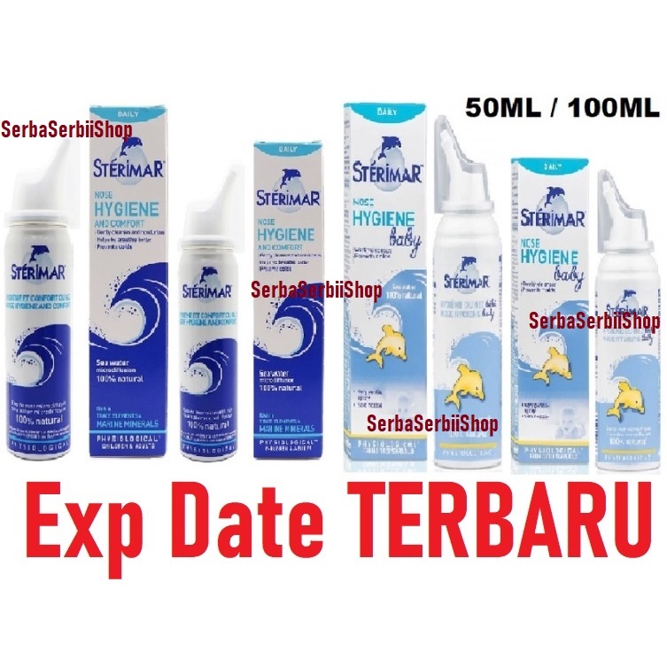Sterimar Baby Hygiene Nasal Spray Sterimar Adult Hygiene Nasal Spray 50 ml 100ml 50ml Dewasa Bayi