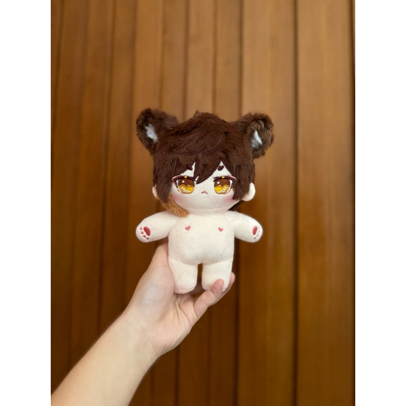 Zhongli Cat Cotton Doll Fat Body Type Genshin Impact Plush Boneka Geo Archon Morax Rex Lapis Anime