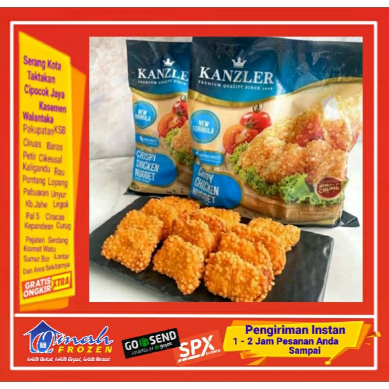 

Nugget Crispy Kanzler 450g, Nugget,Naget krispi, Frozen Serang