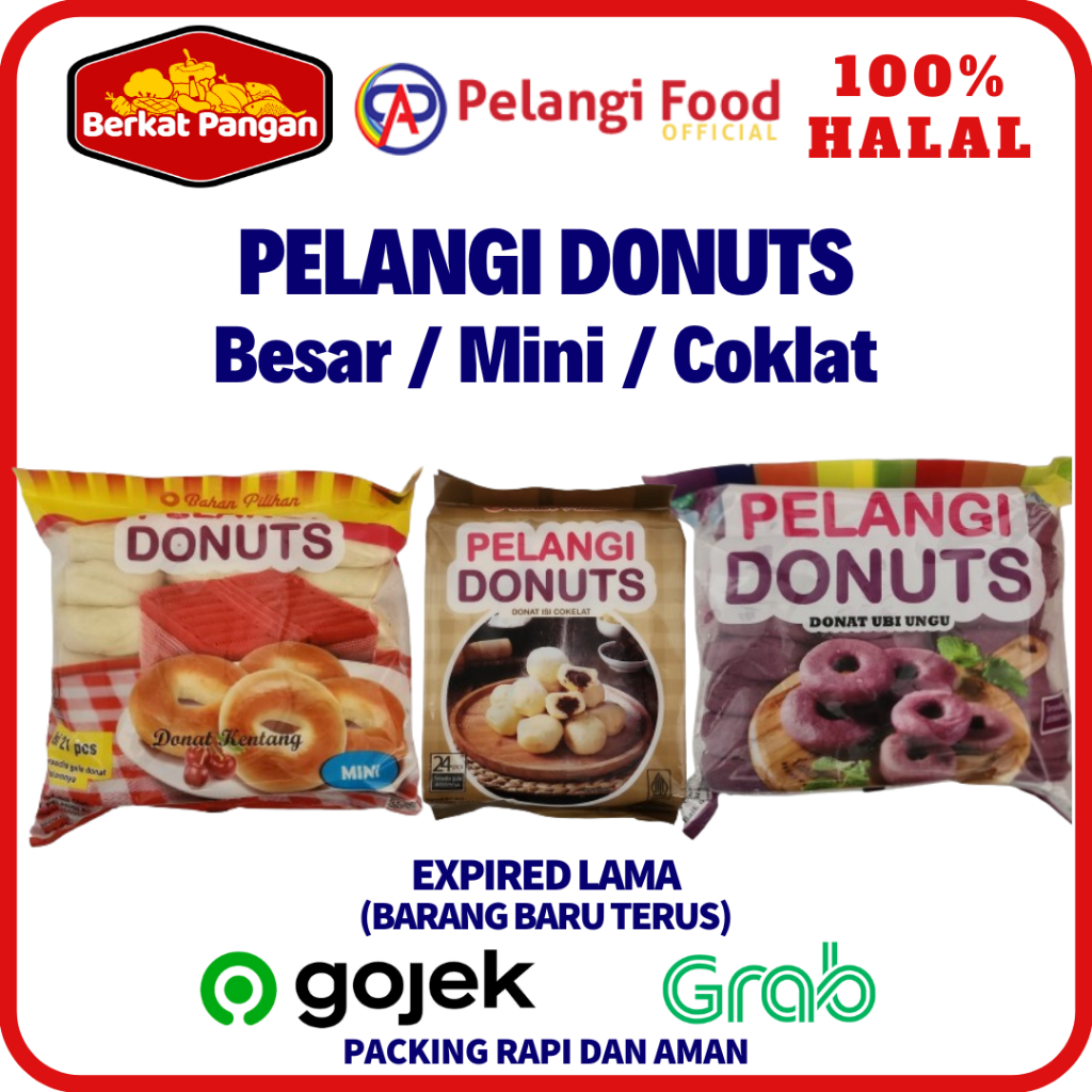 

PELANGI Donuts Donat Kentang Donat Ubi