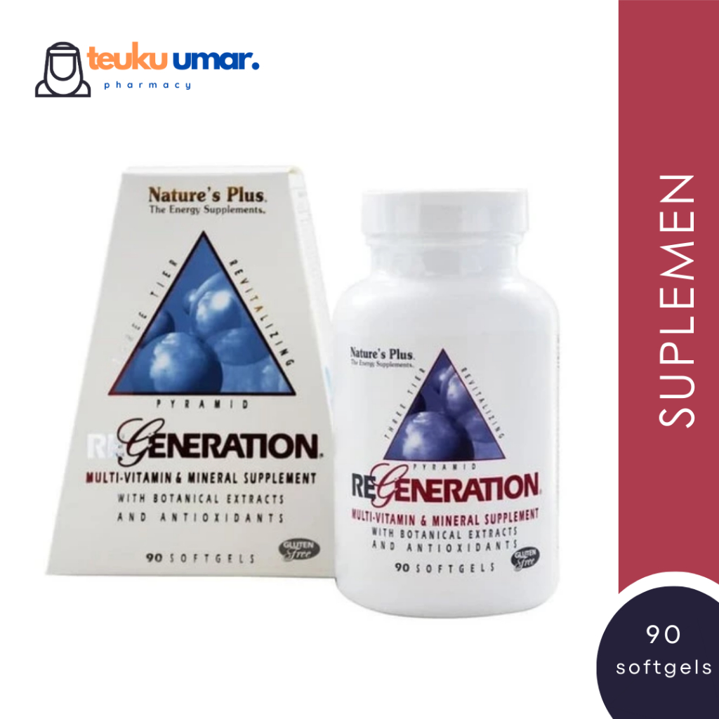 [Vitamin dan Mineral] Nature's Plus Regeneration Isi 90 Softgels | Daya Tahan Tubuh