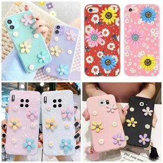 Softcase Flower 3D Case Tecno Spark 6 GO Spark 5 Pro Spark 7 Spark 7 Pro Spark 8C Spark 10 4G