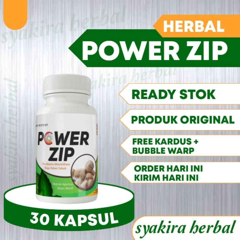 POWER ZIP Original Isi 30 Tablet Asli Obat Penyakit Kronis Asam Urat Kolesterol Dan Hipertensi