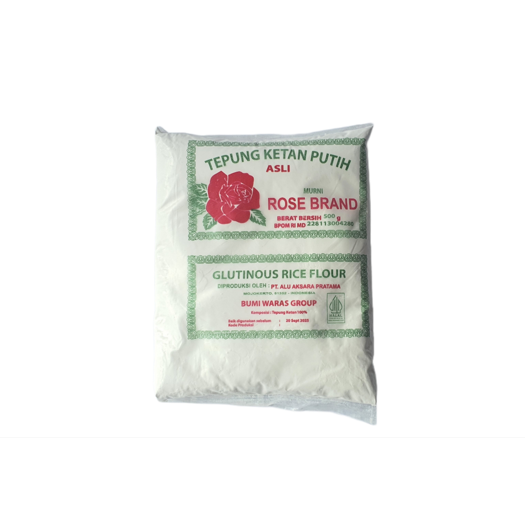 

Tepung Ketan Putih Rose Brand 500gr