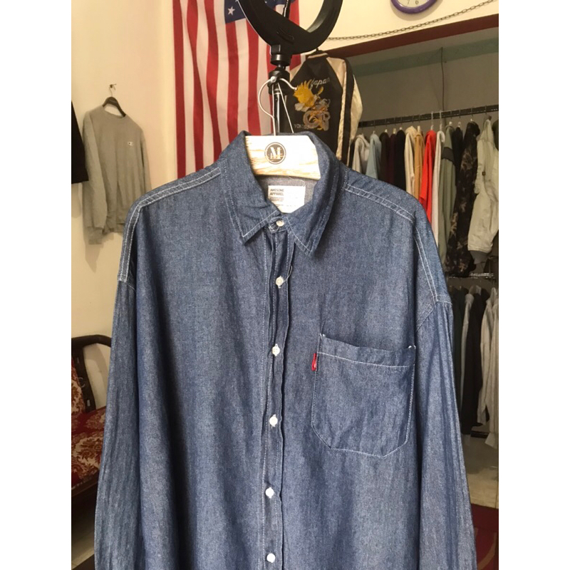 kemeja jeans awesome apparel