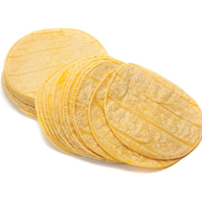 

OBO933 PROMO ALE Yellow Corn Tortilla Frozen Kulit Nachos 1 Jagung 5gr 15cm 12CM VEGAN Gluten Free No sugar added
