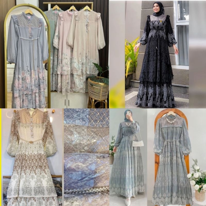 DRESS-GAMIS MALAYSIA PLISKET MIX BURKAT BUSUI Friendly terbaru*