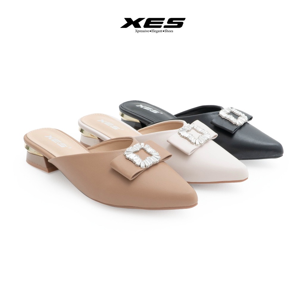 XES BELLA-574 Sendal Heels Slop Wanita Import 3cm Hak Tahu [DC]