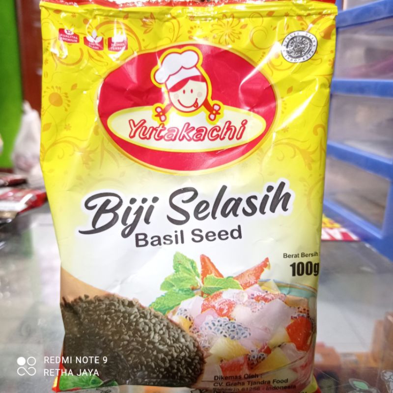 

Biji Selasih Yutakachi 100g/Basil Seed/Biji Selasih