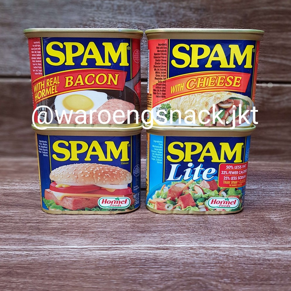 

RRU487 GROSIR HORMEL SPAM USA 5 VARIANTS LUNCHEON MEAT NON HALAL