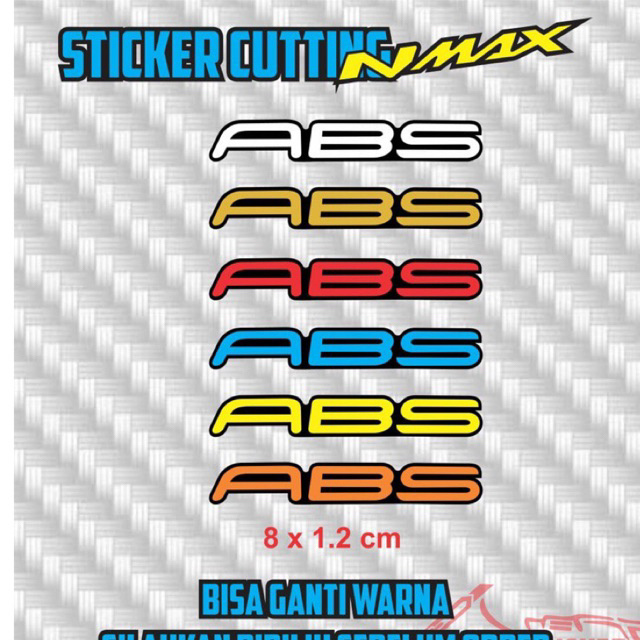 Sticker Nmax - Stiker ABS rem