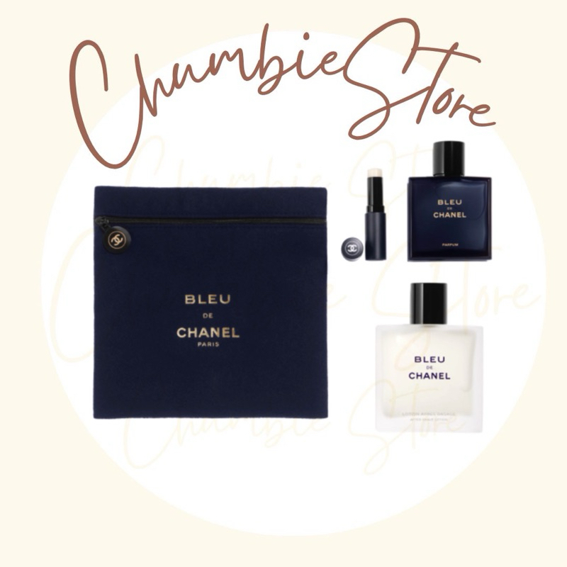 Giftset Bleu de Chanel bleu Parfum 50ml+After Shave 100ml+Lip Balm 3g