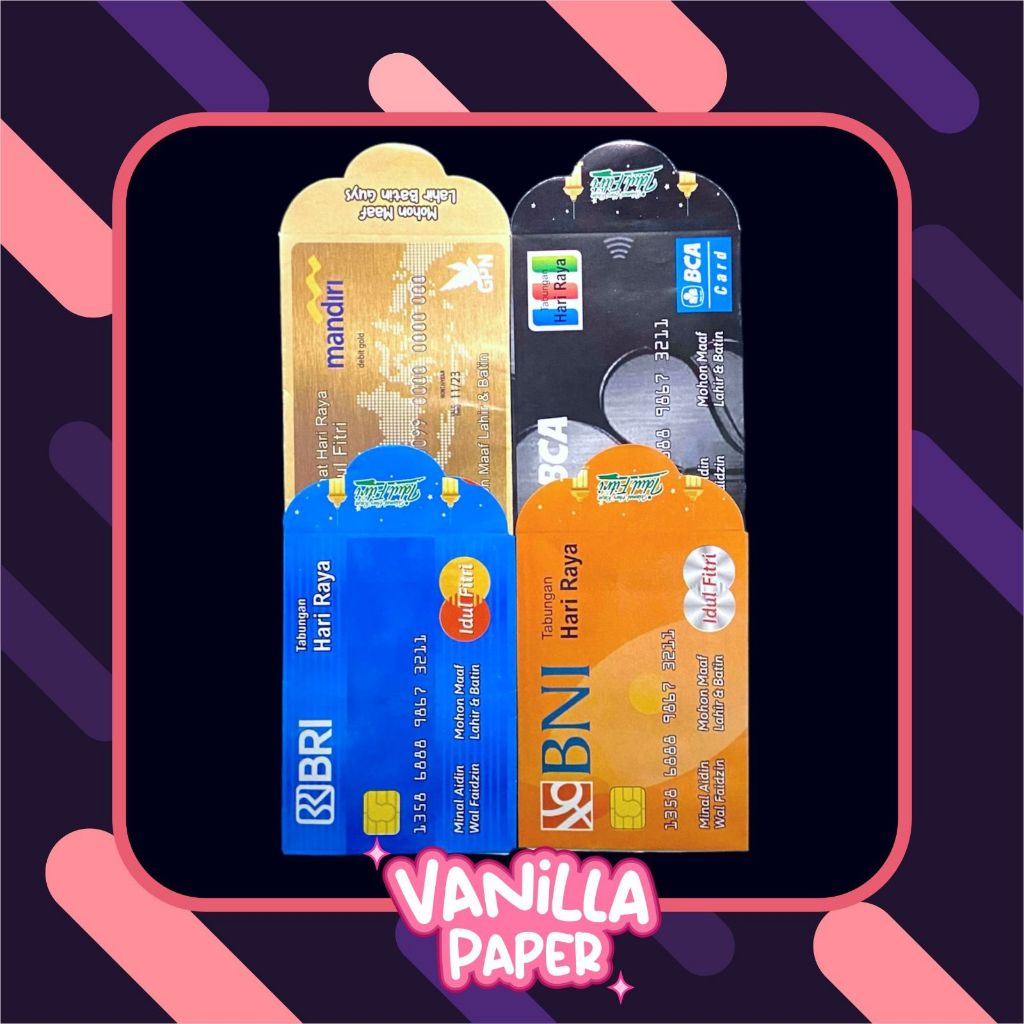 

Amplop Lebaran / Amplop Idul Fitri Motif ATM