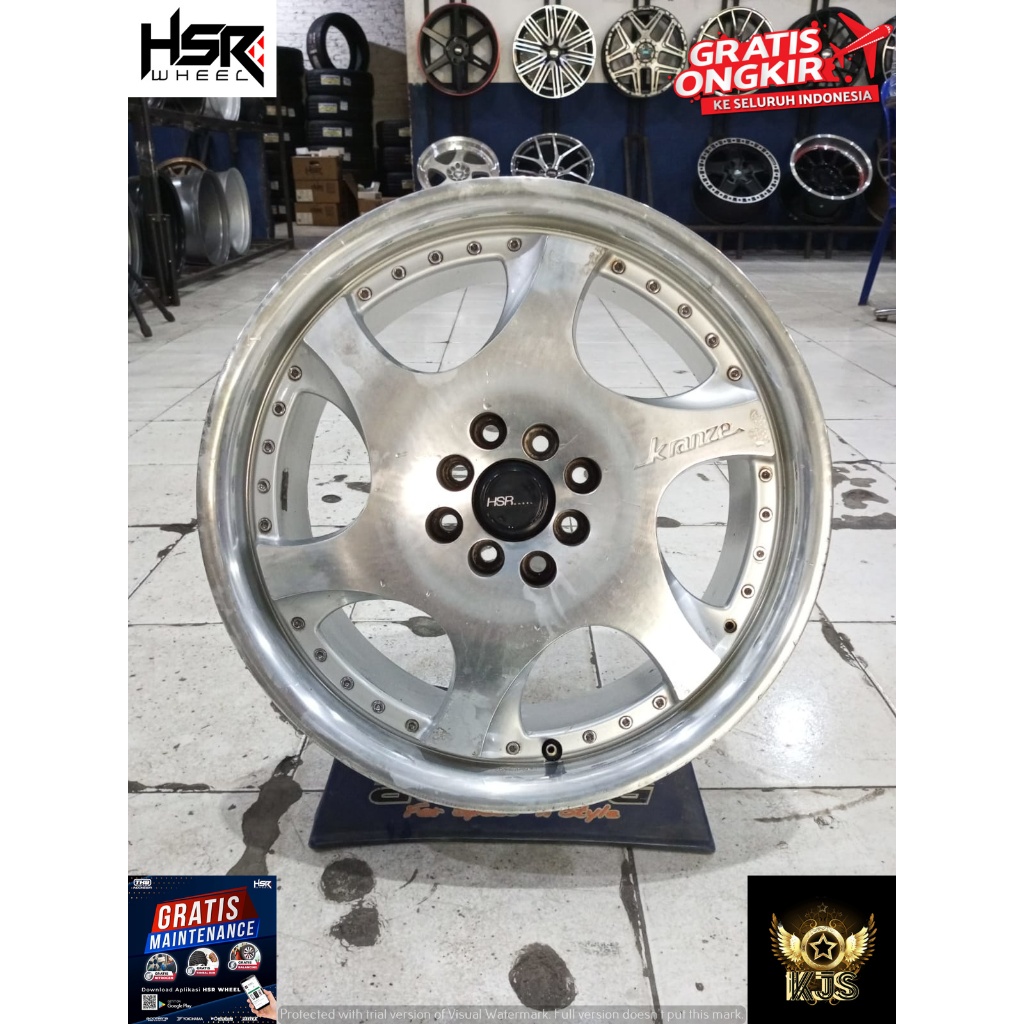 MENJUAL VELG RACING SECOND MODEL KRANZE RING 17 LEBAR 7.5/8.5 LOBANG PCD 8X100/114.3 OFFSET 0 WARNA 