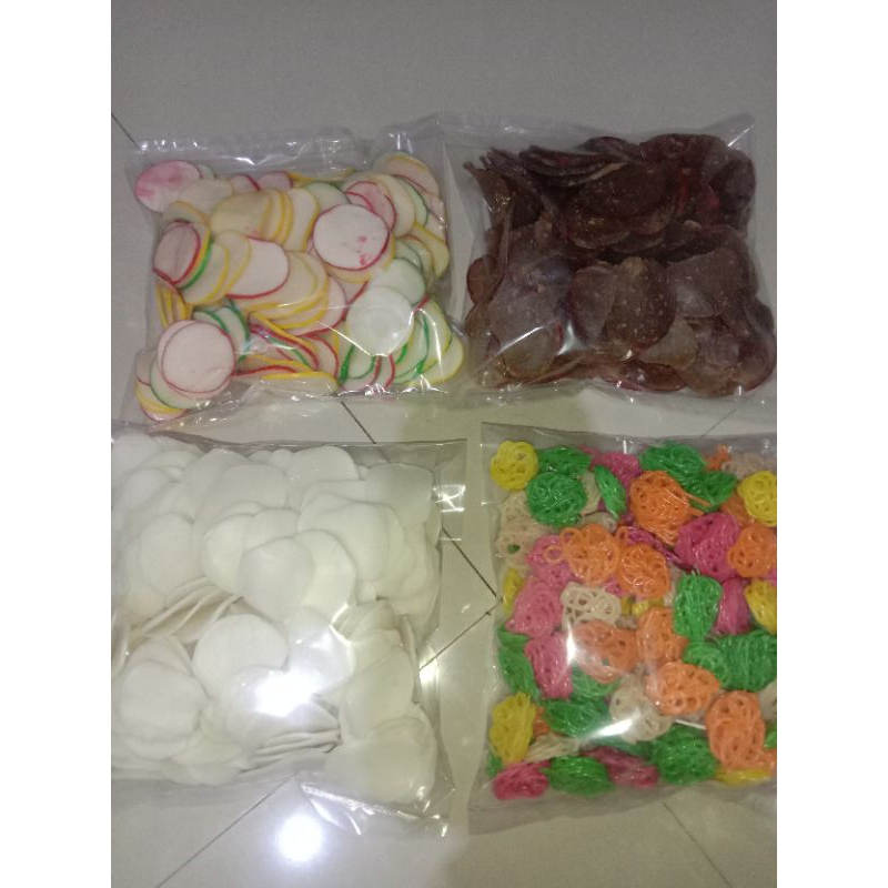 Aneka Macam KERUPUK SEBLAK GURIH ENAK