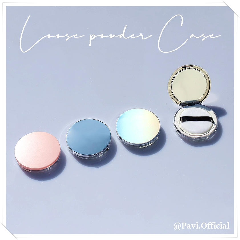 Tempat bedak tabur. Wadah bedak tabur travel. Case bedak tabur kecil. bedak tabur compact.