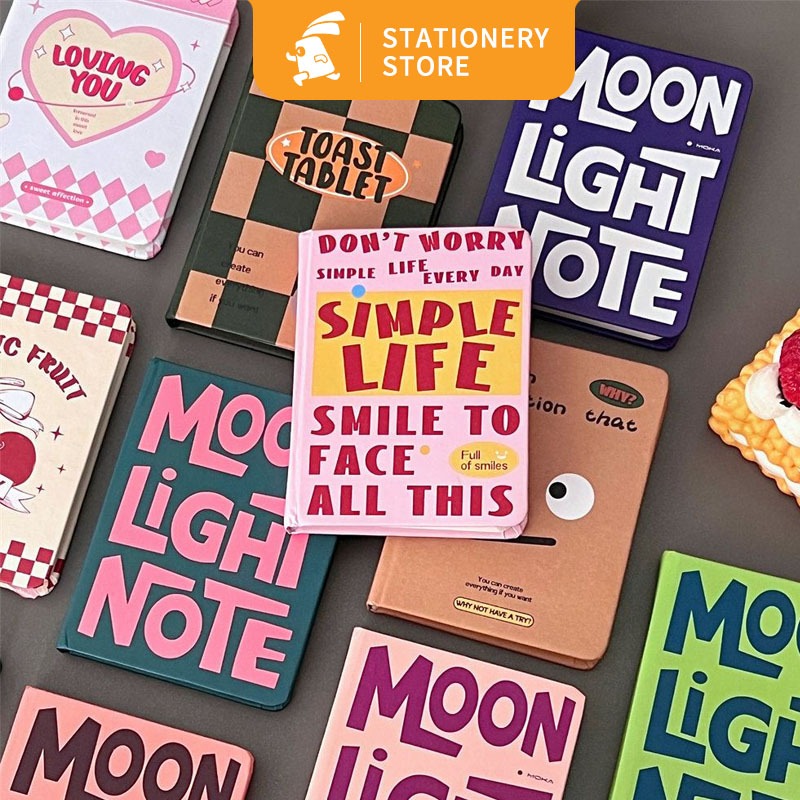 

96 Lembar Notebook A7 buku catatan/ Buku tulis agenda tali/ daily book-Rabbit Stationery