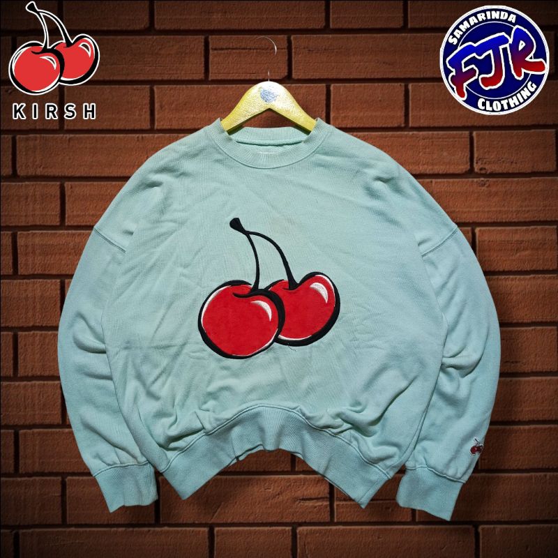 Kirsh Mint Big Cherry Crewneck