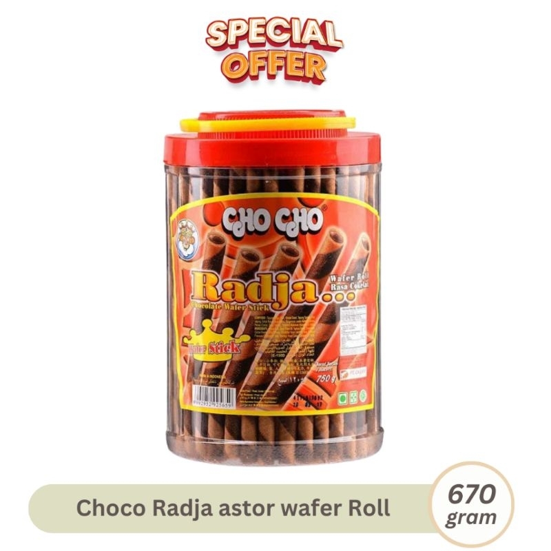 

Cho cho Radja waffer roll 670gr