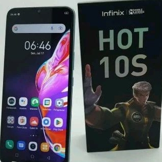 HP SECOND / BEKAS PAKAI PRIBADI  INFINIX HOT 10s DI JUAL MURAH RAM 4GB/64GB battery 6000MAH