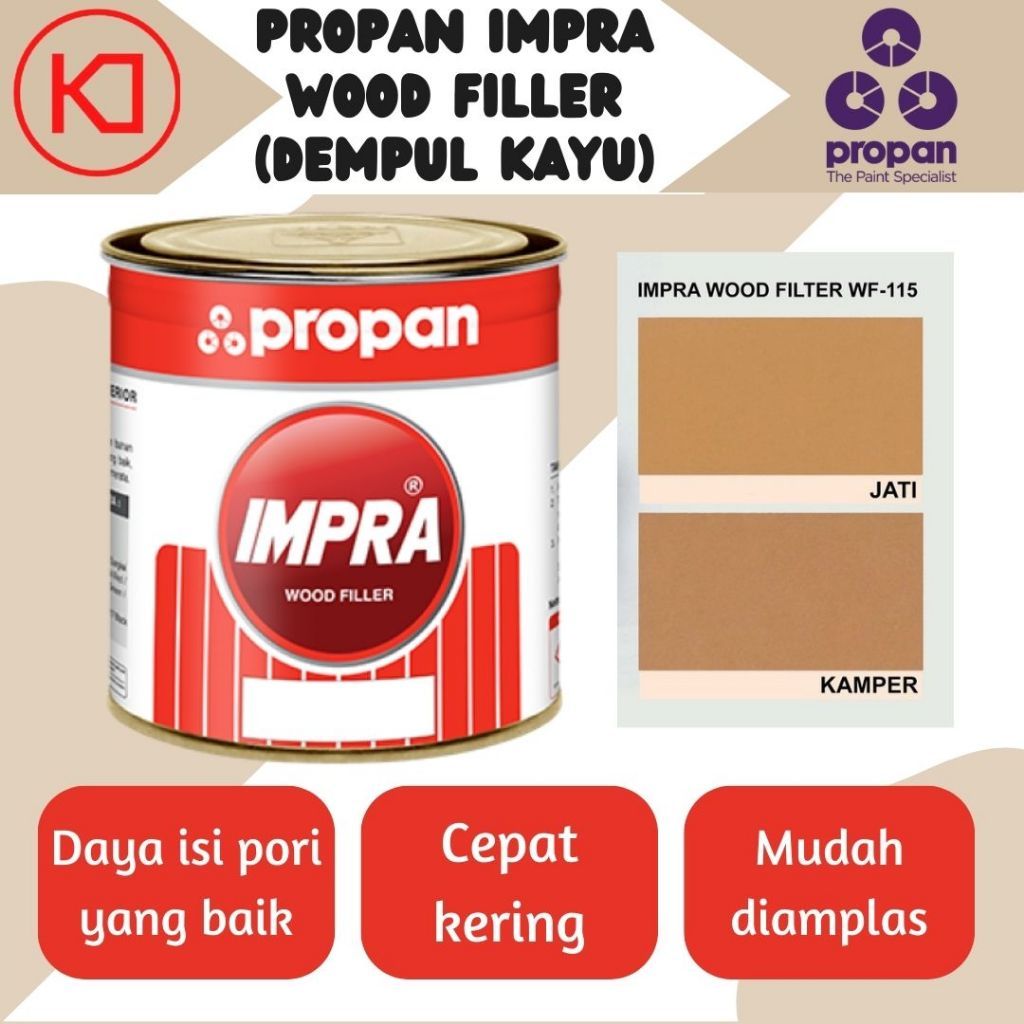 Propan Impra Wood Filer WF-115 (Dempul Kayu)
