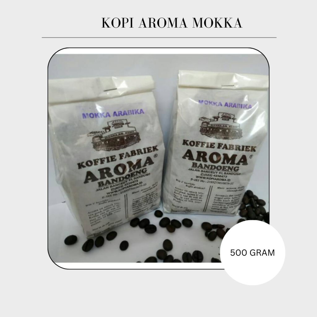 

Kopi Biji Medium Kopi Aroma Bandung Kopi Mokka Arabika 500gr