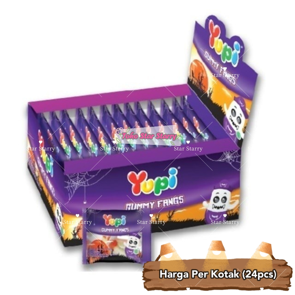 

[Per Kotak] Yupi Fangs 24pcs Snack Viral Halal Mui Snack Yupi