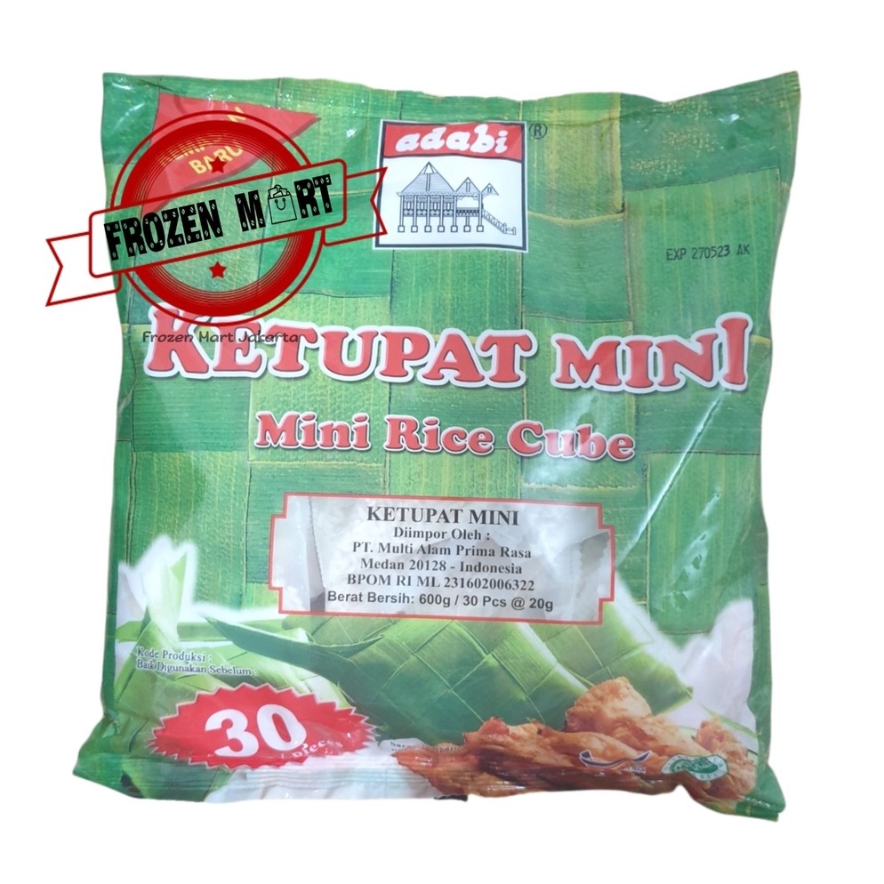

GYJ368 KODE 192 ADABI Ketupat Mini 6 Gr Isi 3 Ketupat Ketupat Instant HALALKetupat Mini Adabi