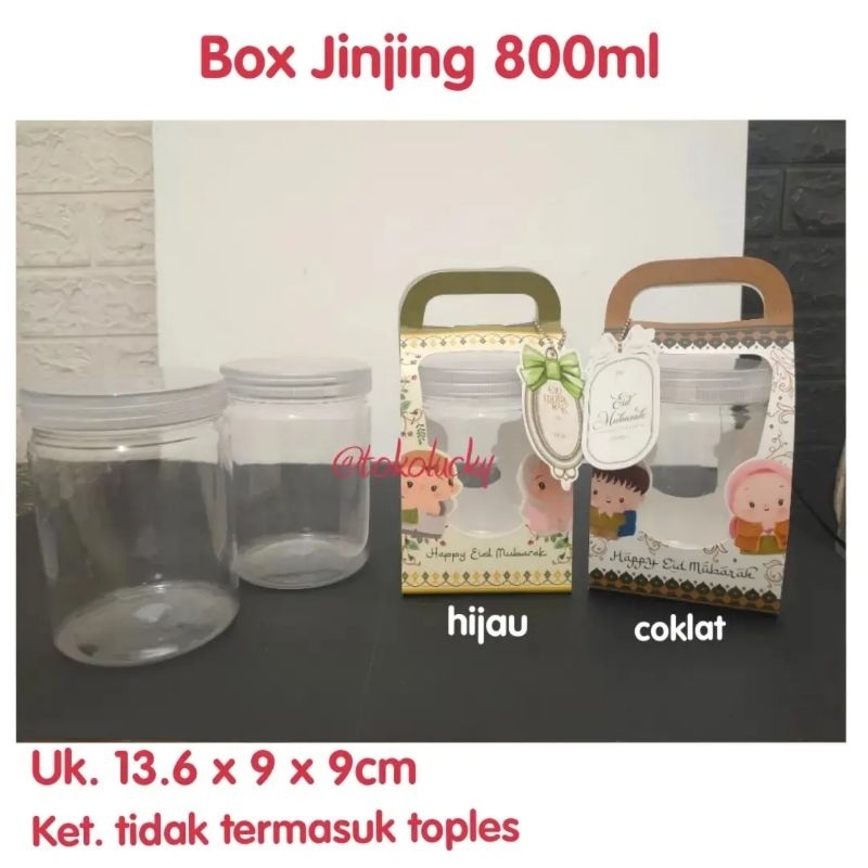 box jinjing lebaran toples 800ml/600ml/400ml