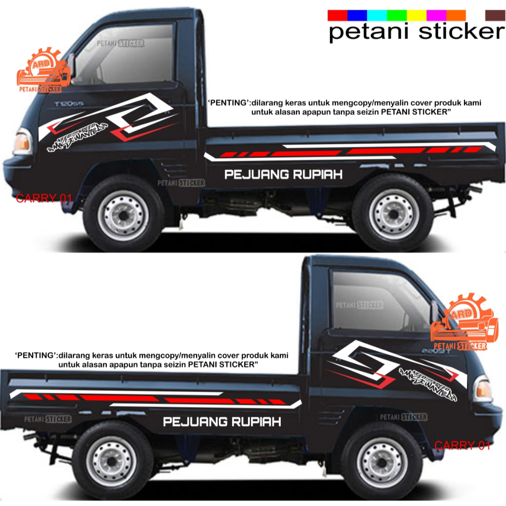 stiker sticker mobil carry pickup carry futura Stiker Pickup Indonesia cutting stiker