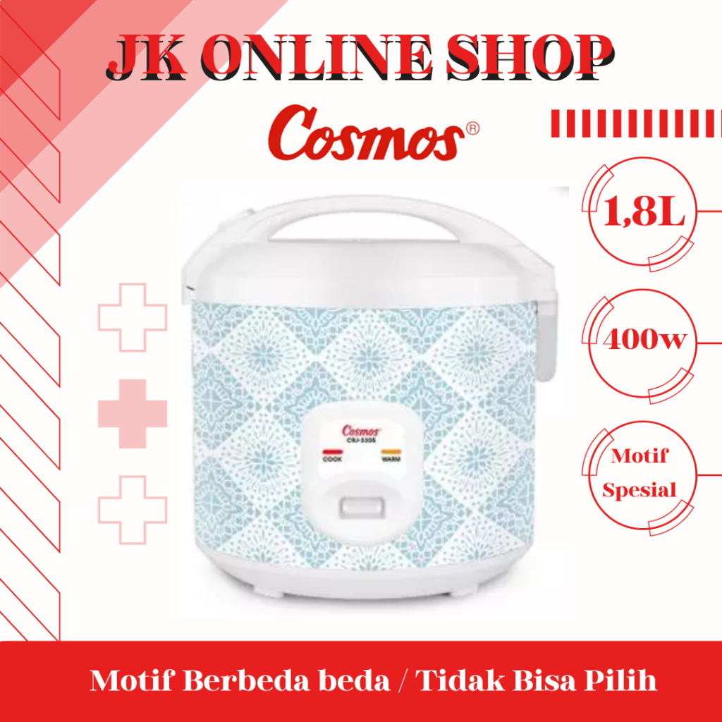 Magic Com Rice Cooker Cosmos 1.8 Liter 3 in 1 CRJ-3305 / GARANSI RESMI