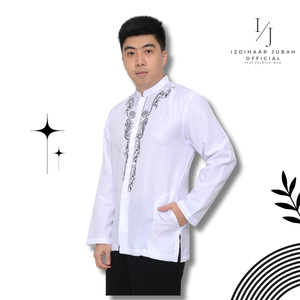 Koko Pria Putih - Baju Koko Pria Premium Quality