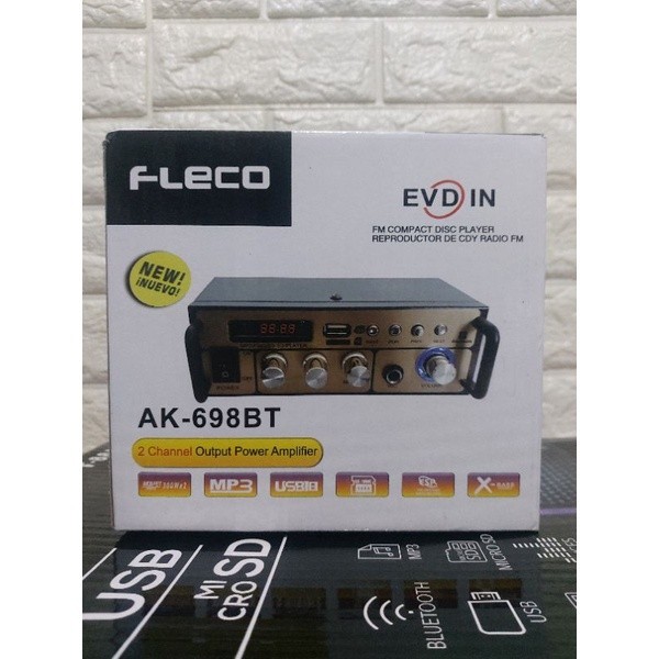 Power Amplifier Mini FLECO AK-698BT Bluetooth Karaoke
