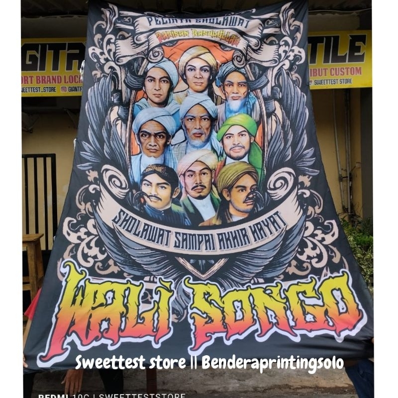 1 HARI JADI BENDERA WALISONGO BENDERA CUSTOM BENDERA REQUEST BONUS STIKER BISA COD
