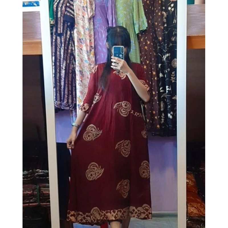 Daster Batik anisa DS klok e/w A (Resleting)