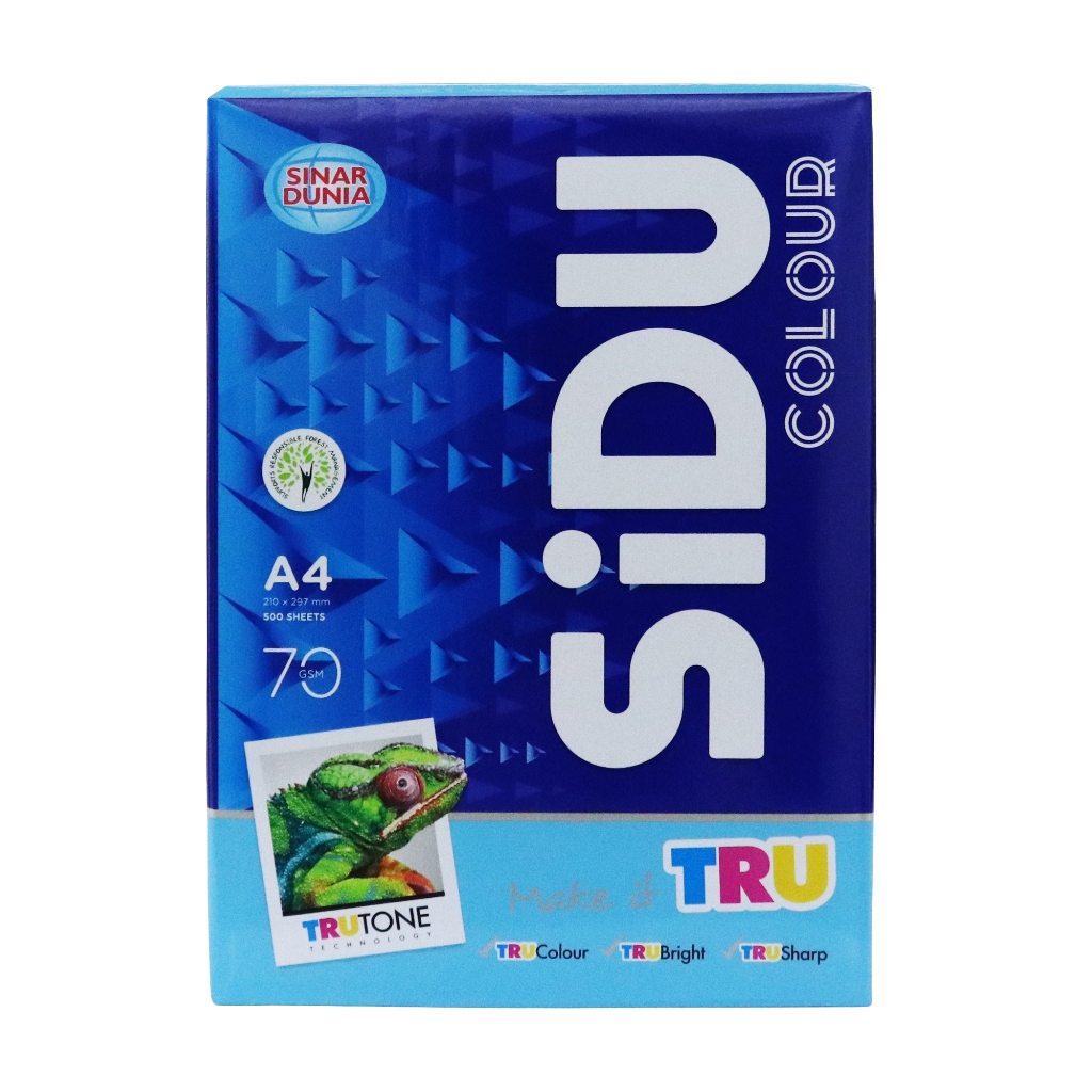 

Promo SiDU Kertas Fotocopy Warna Biru/Blue 70 GSM A4 1 RIM - SDU CLR 70 A4 180