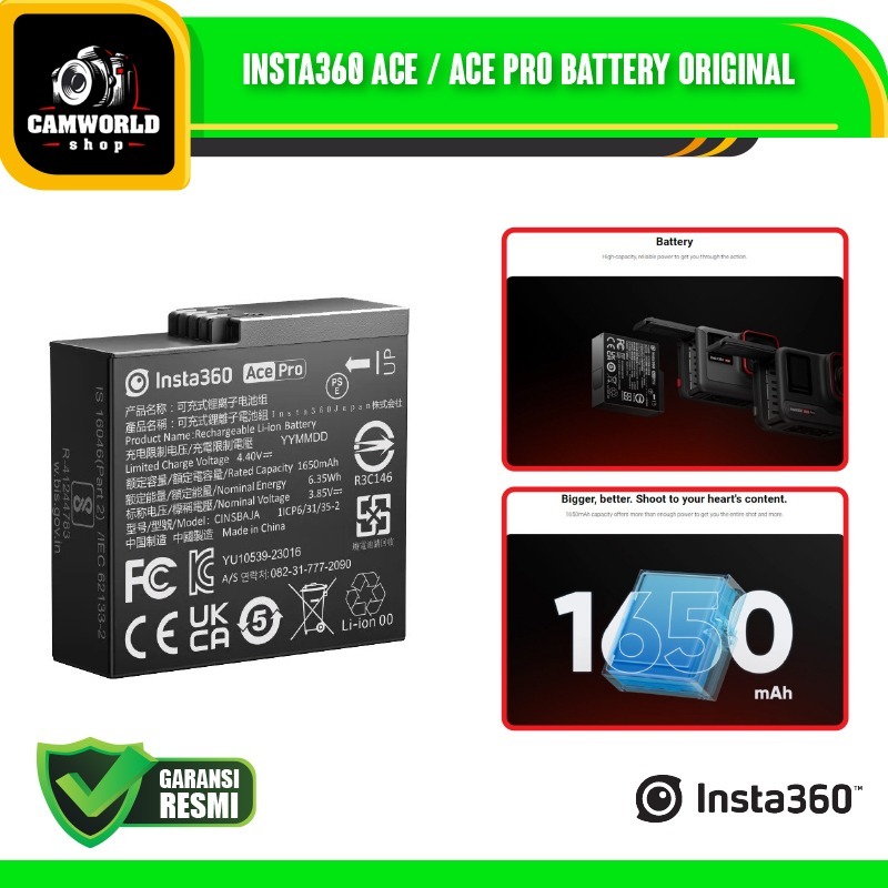 Insta360 Ace / Ace Pro Battery Original Rechargeable Battery ACE PRO