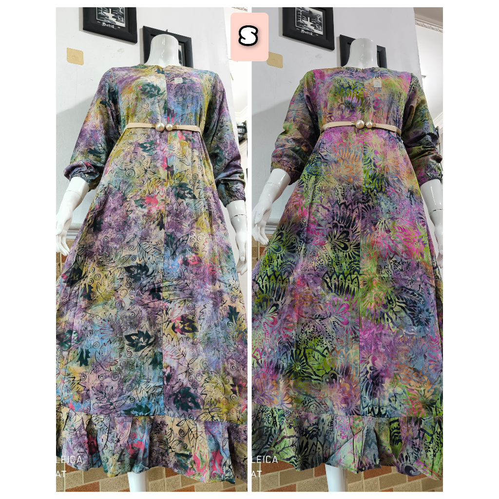 Kinanthi Size S / Gamis Kinanthi Rempel Lengan 3per4 / Kinanthi Batik Nusantara