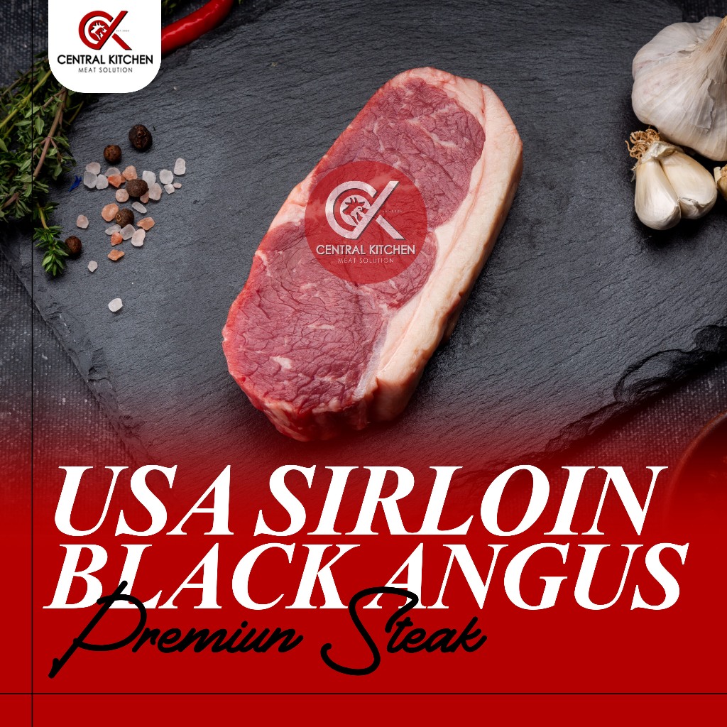 

US Premium Black Angus Sirloin / Striploin Beef Steak MB2-3 200gr