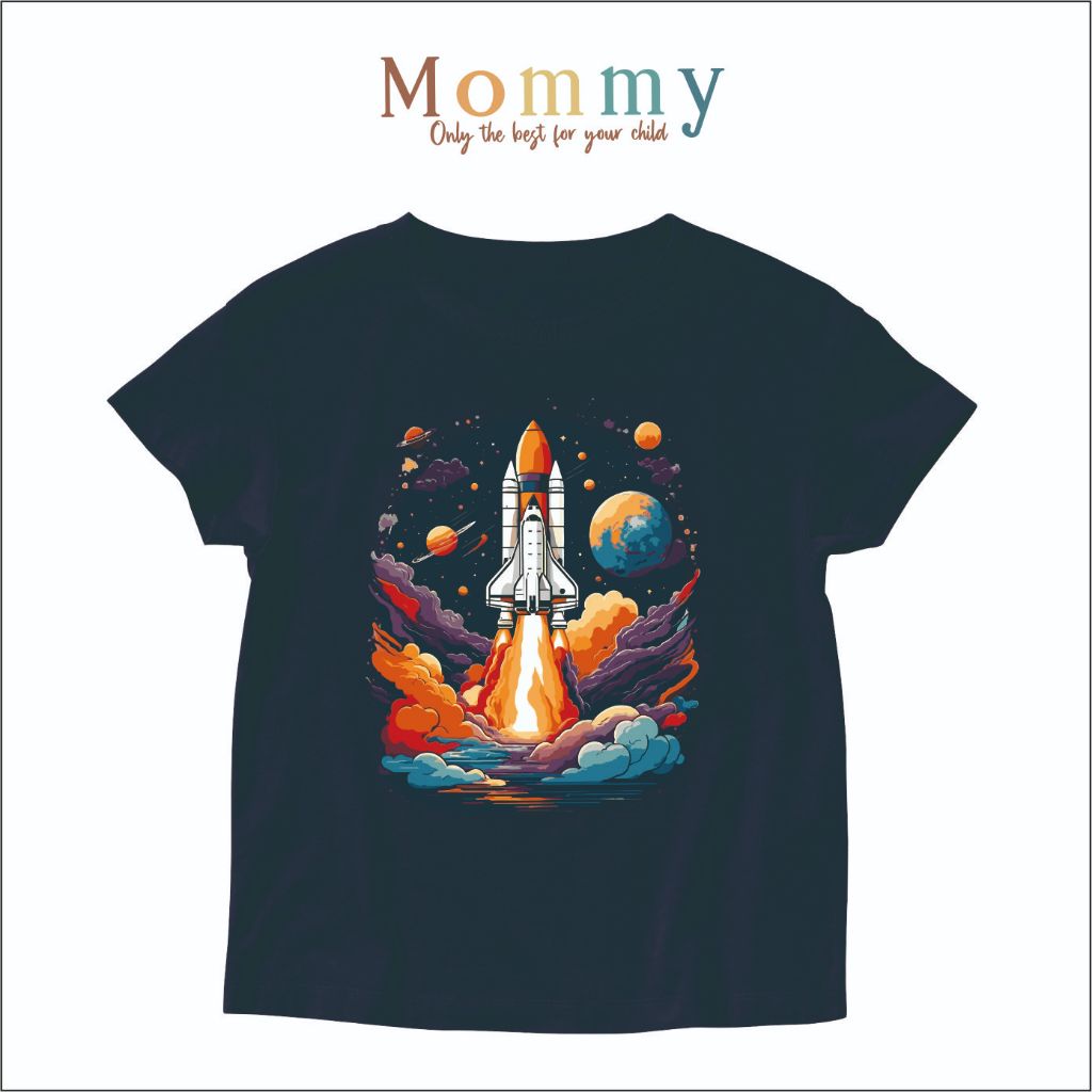 KAOS ANAK PREMIUM (pesawat luar angkasa)