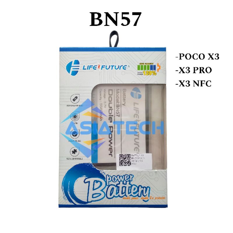 BATERAI BN57 BN-57 POCO X3/ X3 PRO/ X3 NFC LF DOUBLE POWER ORIGINAL NEW