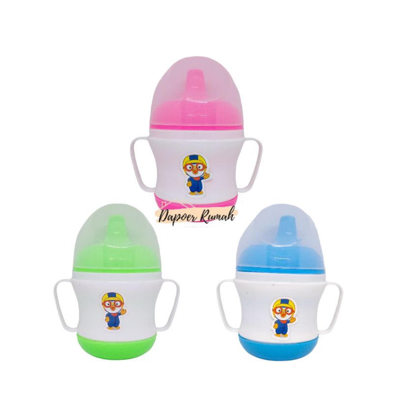BABY CUP/MUG BABY/GELAS MINUM DOT ANAK/GELAS ANAK GAMBAR PORORO/BOTOL MINUM ANAK
