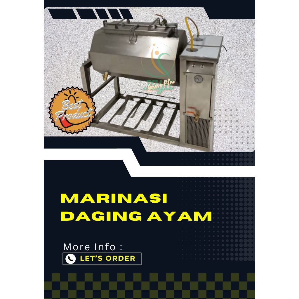 

Marinasi Ayam / Marinasi Daging Kpasitas 75kg Dengan Vakum