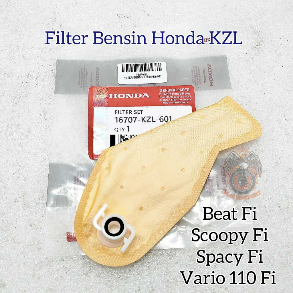 Filter Set Pempes Bensin Fuel Pump Honda KZL Beat Fi Filter Saringan Pampers Feul Pump Asli Ori Vari
