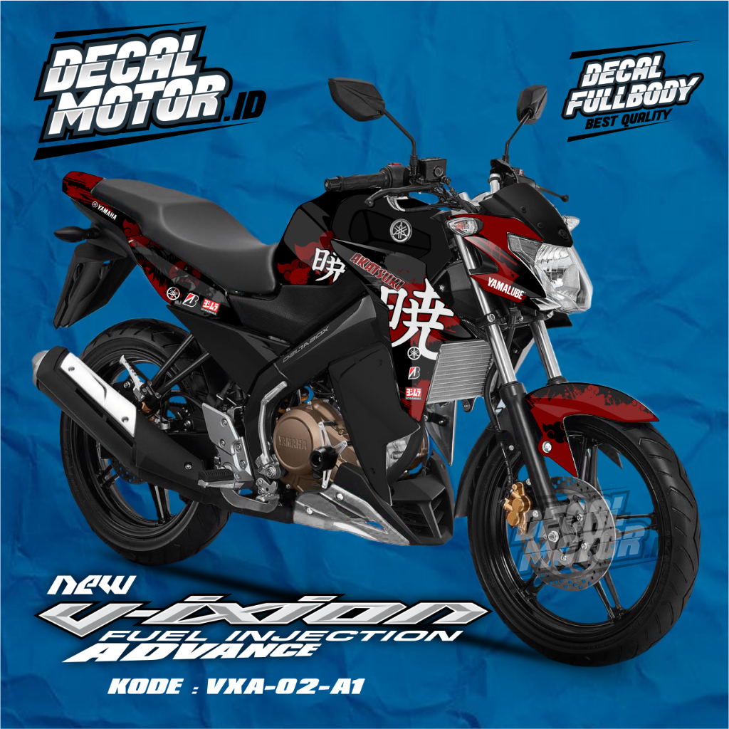 DECAL MOTOR VIXION ADVANCE TAHUN 2015 2016 2017 - STRIPING VIXION ADVANCE VARIASI KODE VXA