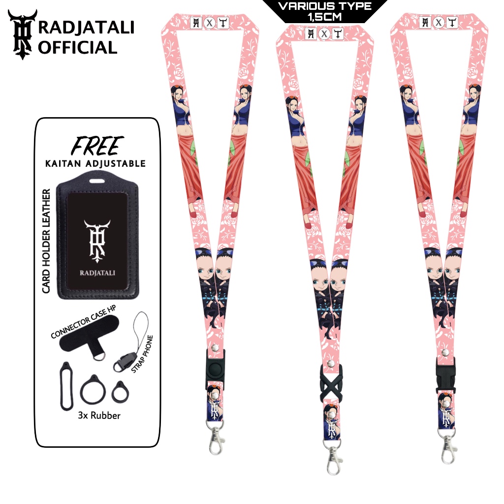 

Lanyard Radjatali 1.5cm One Piece V5 Gantungan Tali Holder ID Card - One Piece Series